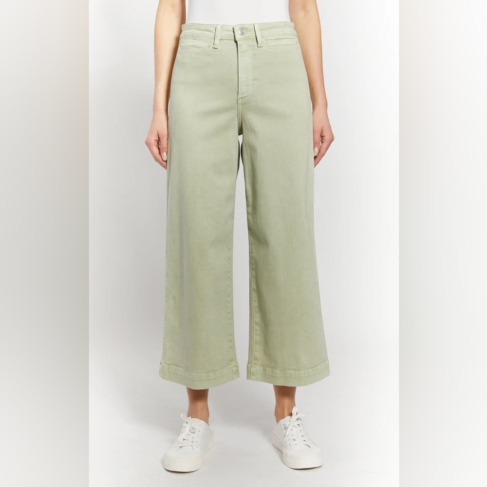 OAT NY - The Greer Cropped Wide Leg sage green
